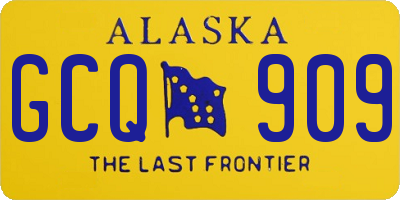 AK license plate GCQ909