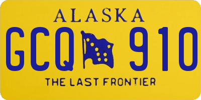 AK license plate GCQ910
