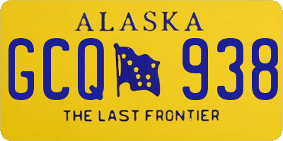 AK license plate GCQ938
