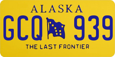 AK license plate GCQ939