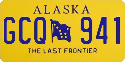 AK license plate GCQ941