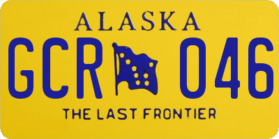 AK license plate GCR046