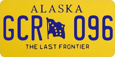 AK license plate GCR096