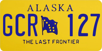 AK license plate GCR127
