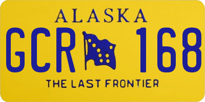 AK license plate GCR168