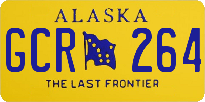 AK license plate GCR264