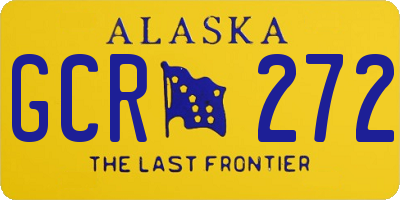 AK license plate GCR272