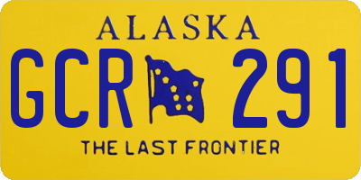 AK license plate GCR291