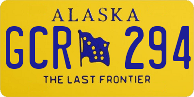 AK license plate GCR294