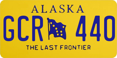 AK license plate GCR440