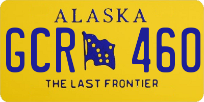 AK license plate GCR460