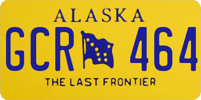 AK license plate GCR464