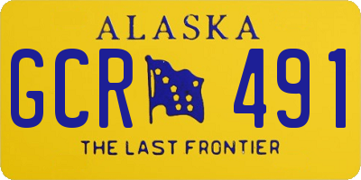 AK license plate GCR491