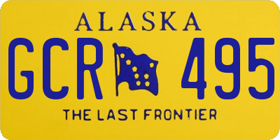 AK license plate GCR495