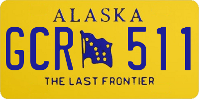 AK license plate GCR511