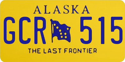 AK license plate GCR515
