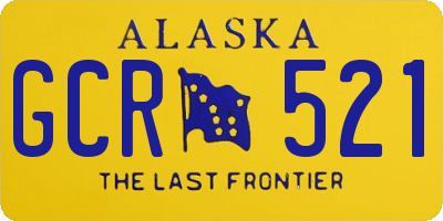 AK license plate GCR521