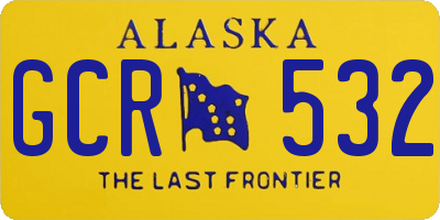 AK license plate GCR532
