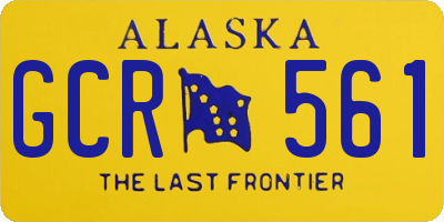 AK license plate GCR561