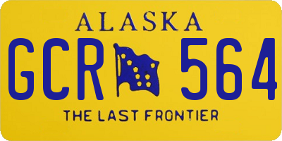 AK license plate GCR564