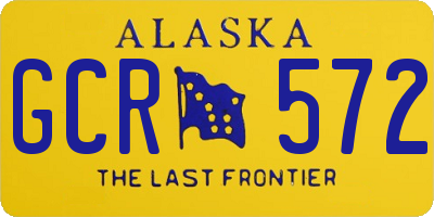 AK license plate GCR572