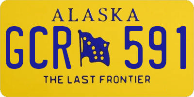 AK license plate GCR591