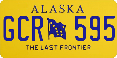 AK license plate GCR595