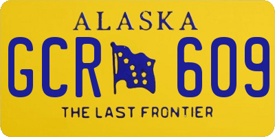 AK license plate GCR609