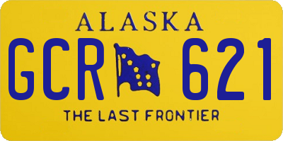 AK license plate GCR621