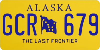 AK license plate GCR679