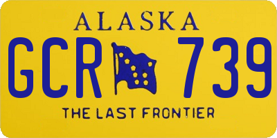 AK license plate GCR739