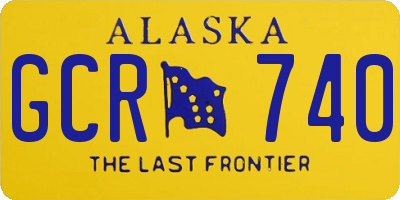 AK license plate GCR740