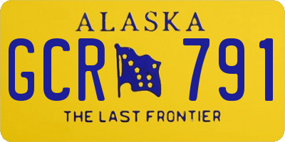 AK license plate GCR791
