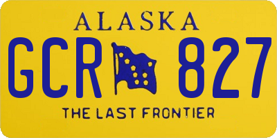 AK license plate GCR827