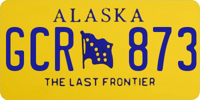 AK license plate GCR873