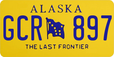 AK license plate GCR897