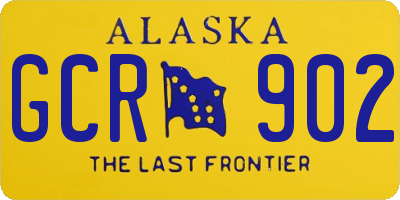AK license plate GCR902