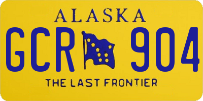 AK license plate GCR904