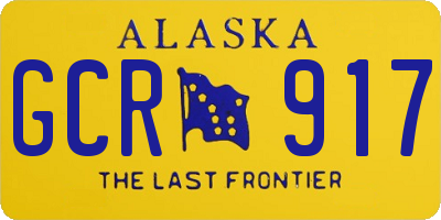 AK license plate GCR917