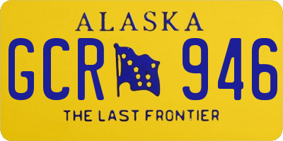 AK license plate GCR946
