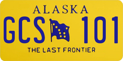 AK license plate GCS101