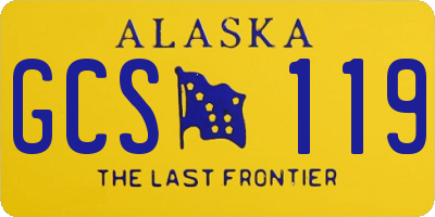 AK license plate GCS119
