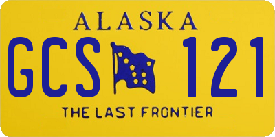 AK license plate GCS121
