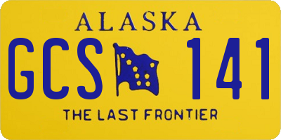 AK license plate GCS141