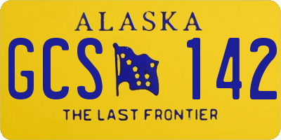 AK license plate GCS142