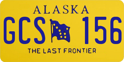 AK license plate GCS156