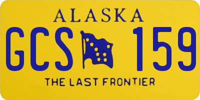 AK license plate GCS159
