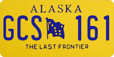 AK license plate GCS161