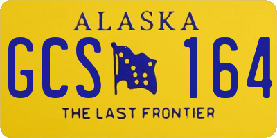 AK license plate GCS164