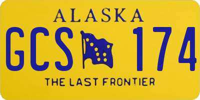 AK license plate GCS174
